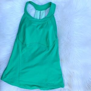 LULULEMON, 8 jade green Make It Count Tank